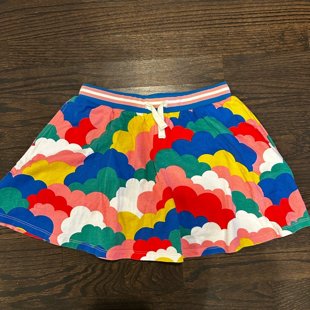 Mini Boden Multicolor Patterned Skirt with shorts